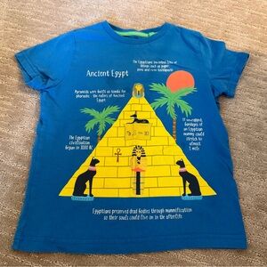 Ancient Egypt Blue Kids T-Shirt by Mini Boden